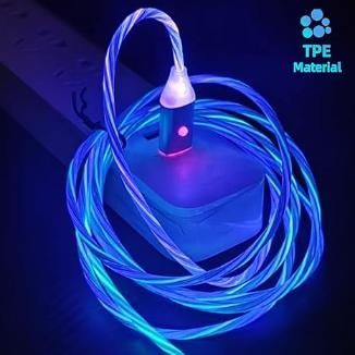 RGB Cable Light C-Type for Charging and Data transfer (Pack of 1)