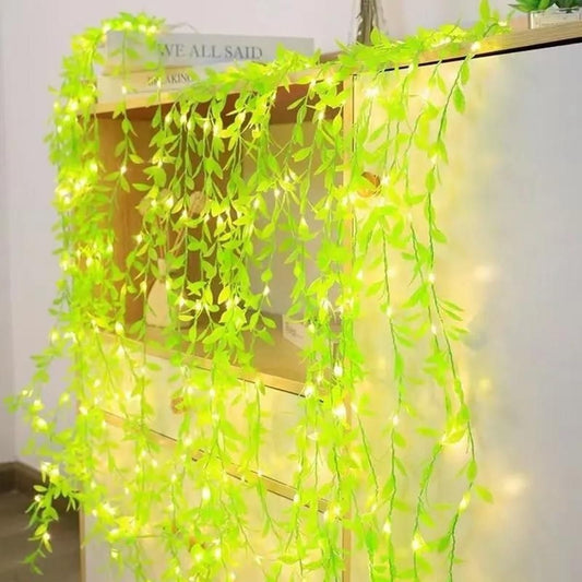 Artificial Leaf Curtain LED String Light Pack of 1 (10 Strings)